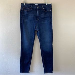 Good American Size 20 Good Legs Indigo Blue High Waisted Denim Skinny Jean
